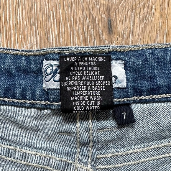 Bluecrush Denim Straight Leg Blue Jeans - Size 7 - Picture 9 of 12